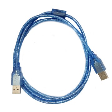 易控王 0.3米 USB2.0傳輸線 USB公對公連接線 向下相容1.1 兩入組(30-711)