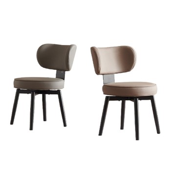 【MUNA家居】麥斯貓抓皮餐椅/轉椅/A-96/共兩色咖啡色