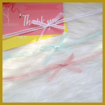 日韓飾品 森係少女風蝴蝶結頸帶項圈 choker頸鏈鎖骨鏈項鏈女