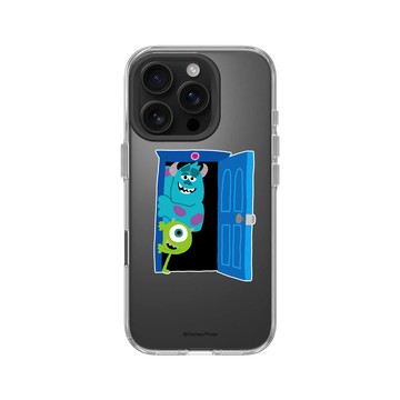 iPhone 16 Pro Clear Case（相機按鈕） 透明 - 迪士尼-皮克斯 PIXAR - Knock! 怪獸電力公司