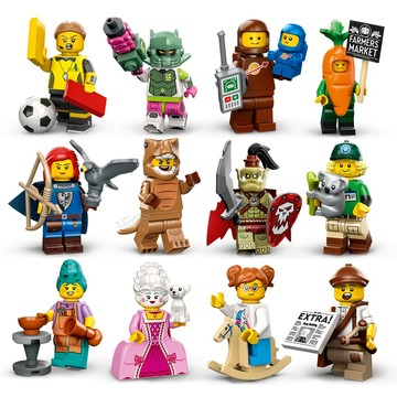 【台中翔智積木】LEGO 樂高 人偶抽抽包 24 代 71037 人偶包一套12隻 拆封確認