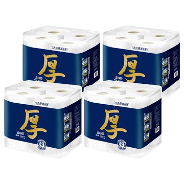 五月花 厚棒廚房紙巾  4捲  4袋