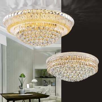 金屬香檳金水晶吸頂燈 F08-06-70751、70752