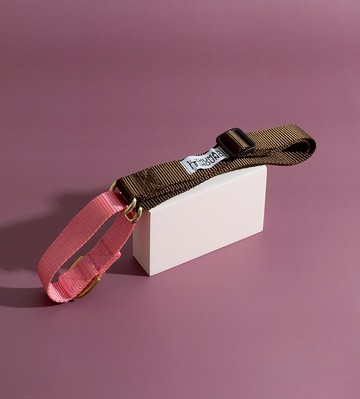 馬丁格爾領 - 棕色 x 粉紅色