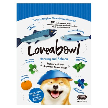 Loveabowl 囍碗 無穀全齡犬全系列狗飼料  鯡魚 + 鮭魚  1.4kg  1袋