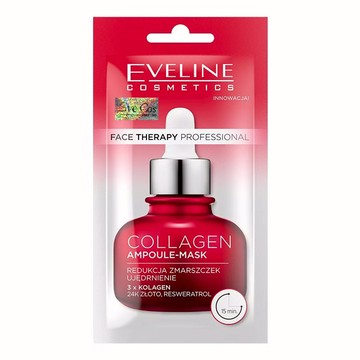 EVELINE 一整瓶安瓶精華乳霜面膜 三重膠原蛋白COLLAGEN 緊緻抗皺 24ml  3包  1組