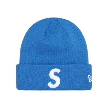 Supreme New Era S Logo Beanie Dk Royal 毛帽 藍色 SUP-519 [台灣現貨]