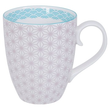 TOKYO DESIGN STUDIO 圖騰馬克杯 325ml  1個  白色 藕