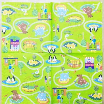 蝶古巴特 拼貼 進口 餐巾紙 手作 Diy 尺寸33*33(cm)｜編號：2588