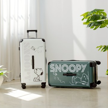 【卡若特品牌館】SNOOPY史努比經典系列拉鍊款前提把28吋胖胖行李箱(2年保固)