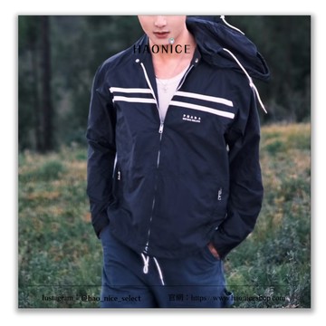 【HAO NICE】100%正品 PRADA 義大利精品立領可拆式連帽短版夾克 休閒外套