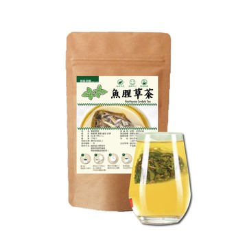 魚腥草茶x2袋(共20入)  折耳根 臭腥草 涼茶 青草茶 三角茶包 夏季冷泡茶 台灣道地