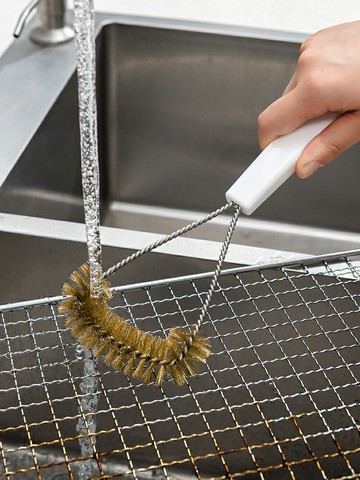 優購生活 特惠燒烤網清潔刷廚房烤架鋼絲刷燒烤爐神器家用不銹鋼專用鐵刷子