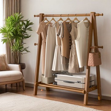 免運 衣帽架 實木衣帽架 衣架落地實木衣帽架臥室簡易衣服晾衣架架子家用立式掛衣收納架 可開發票 全館五折 工廠現貨直銷 新品特價 b901