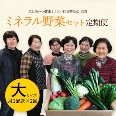 西会津ミネラル野菜セット定期便(大) 2回