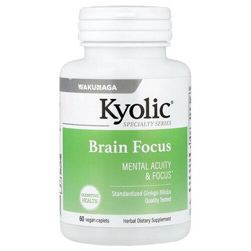 Kyolic, 大腦專注力，60 粒全素膠囊（每粒膠囊 120 毫克）