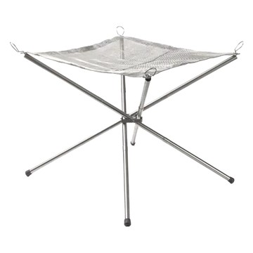 ISE MOUNT 不銹鋼摺疊焚火台/大號 304不銹鋼 牛津布袋  1個  黑色