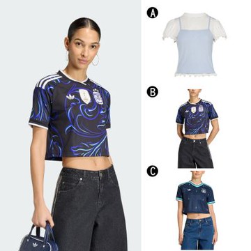 【Adidas 愛迪達】SLIM TEE 世界盃 客場短袖球衣 短袖上衣 女 A-KY3298 B-KE5984 C-KE8080