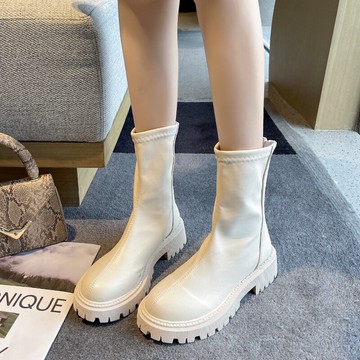 爆款馬丁靴子女夏潮ins酷2021年新款夏季百搭平底瘦瘦鞋網紅短靴