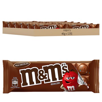 m&m's 精選片裝牛奶糖衣巧克力  46g  12包