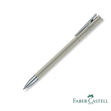 Faber-Castell SLIM NEO 銀灰白夾 鋼珠筆