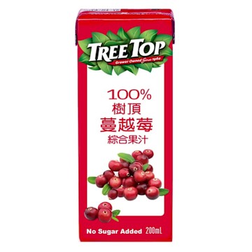 Treetop 樹頂蔓越莓綜合果汁(200ml x 72入)