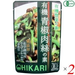 チンジャオロース青椒肉絲 レトルト 光食品 有機青椒肉絲(チンジャオロース)の素 100g 2個セット 送料無料