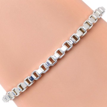 【日本直送】蒂芙尼 TIFFANY&Co. 威尼斯手鍊 銀 925 約 15.5g 女款【二手】