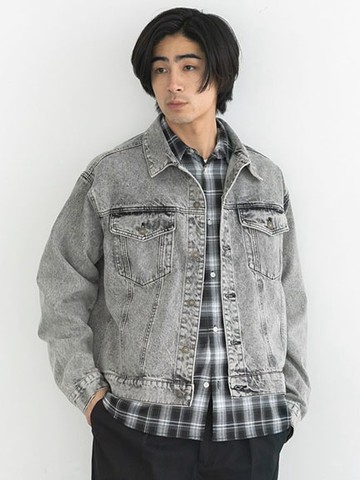 寬版刷色牛仔外套(0P001535300) - CRAFT STANDARD BOUTIQUE
