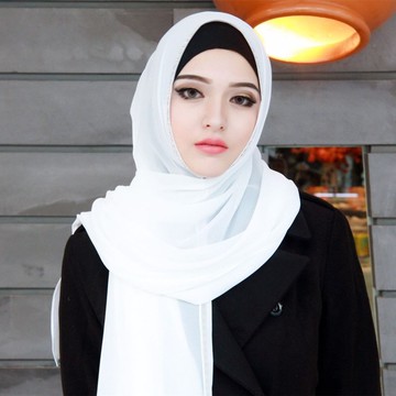 倉庫搬家大拍賣 特價出清 台灣出貨+電子發票 現貨 穆斯林銀色亮片點綴絲巾 圍巾 披巾 TA8