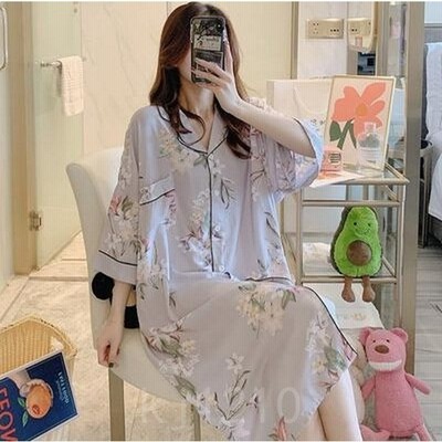 ネグリジェ パジャマ レディース 春夏 ワンピース パジャマ ネグリジェ ロング丈 パジャマ 部屋着 大人可愛い オシャレ 通販 Lineポイント最大get Lineショッピング