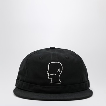 Black cotton baseball cap