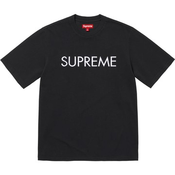 SUPREME 25SS CAPITAL S/S TOP 短T (黑色)