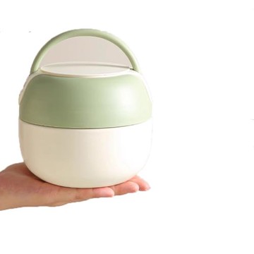 雙層超長保溫飯盒鍋桶袋便攜上班族小型迷你碗湯壺湯盒宿舍密封