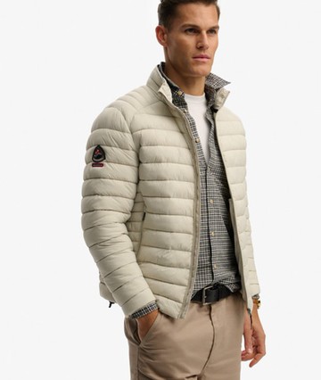 Superdry Men's Fuji Lite Padded Jacket Beige Size: Xxl