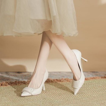 4,6,816-35職業法式細跟氣質名媛高級感高跟鞋