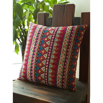 美式復古民族風抱枕沙發客廳床頭靠枕腰枕中式靠墊套抱枕套不含芯