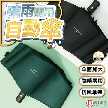 【馬丁居家】抗UV自動摺疊傘 黑膠自動傘 傘 UV傘 自動傘 小 雨傘 遮陽傘 防曬傘 陽傘 遮陽傘 摺疊傘 自動摺疊傘
