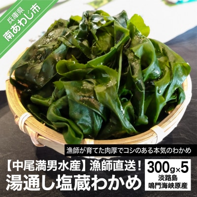 湯通し塩蔵わかめ300g×5袋