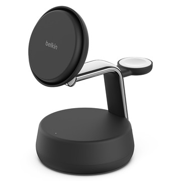 belkin 貝爾金 UltraCharge Pro 3合1 磁吸充電座  石墨色  1個