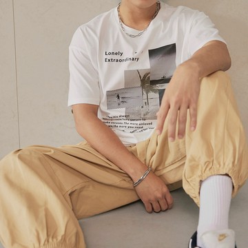 OB嚴選 相片感潮流印花寬鬆純棉T 《AB19322》大尺碼/現貨/女裝/男裝