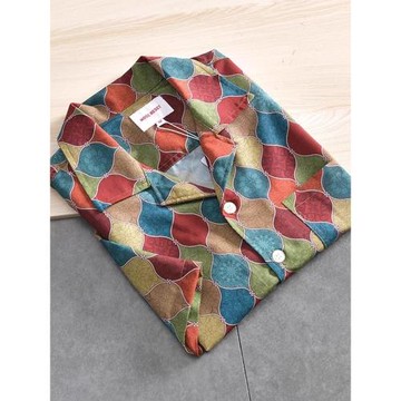 大碼300斤港風復古高街夏威夷短袖襯衫男夏季寬松防曬襯衣潮牌