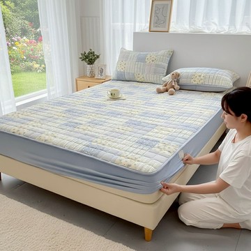 𝒄𝒉𝒊𝒖'𝒔 泡泡紗印花防水床包 韓風泡泡紗 皺皺紗 防水 防貓尿 100%TPU防水層 單人 單人加大 雙人 雙人加大