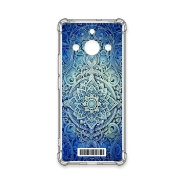 realme 手機殼 TRON REALME 11 PRO+  藍色漸層印度Henna幸運祝福圖騰  載具 四角防摔殼 手機殼