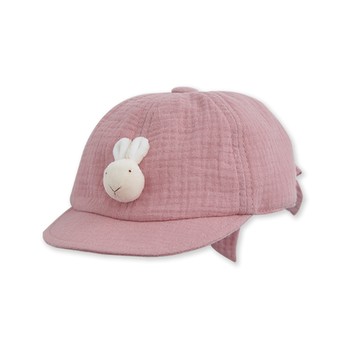 四季系列-彩色比得純棉紗布女童帽