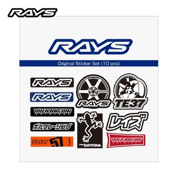 【PP保勁國際】日本原裝 RAYS 迷你貼紙組 手機貼紙 筆電貼紙 標誌 貼紙 徽章 正品