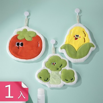 【荷生活】蓬鬆柔軟不掉毛卡通擦手巾 雙層加厚快速吸水擦手巾-1入組