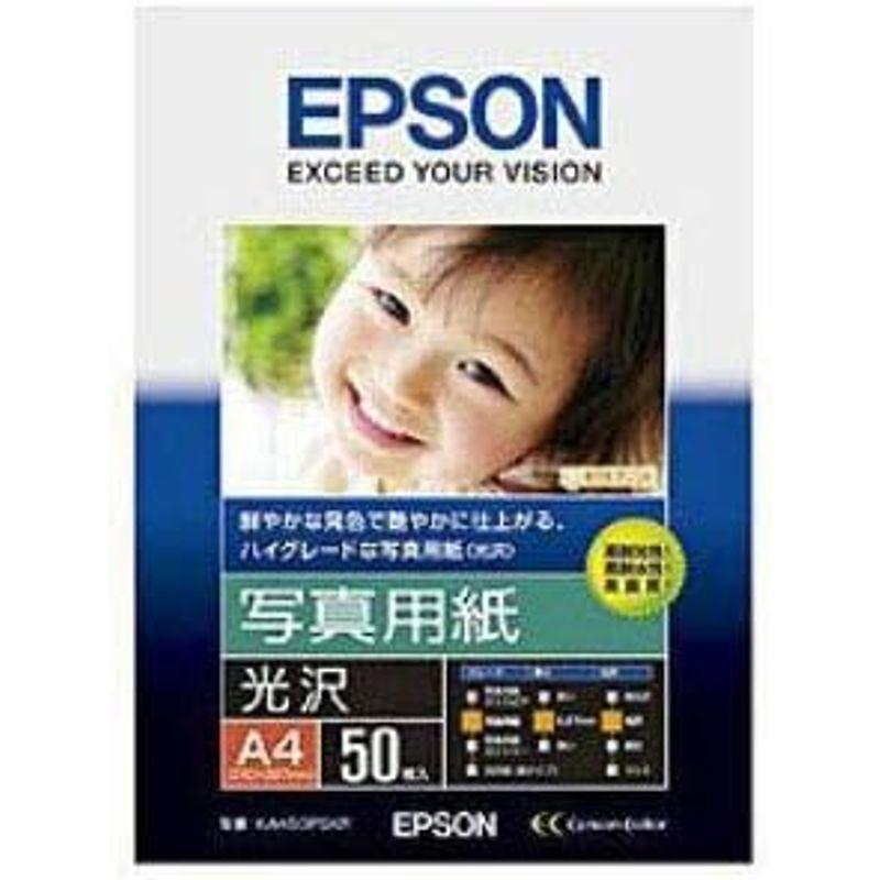 エプソン EPSON 写真用紙光沢 A4 50枚 KA450PSKR