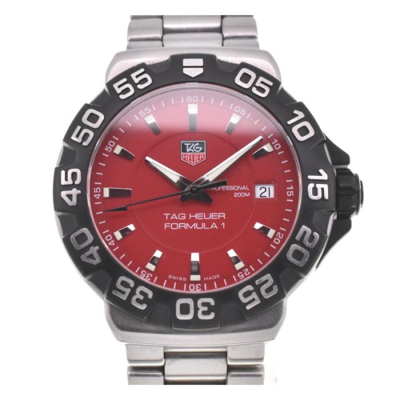 ☆良品【TAG HEUER】タグホイヤー フォーミュラー1 デイト SS WAH1112 クォーツ メンズ Q#104443 | LINEショッピング