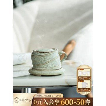萬仟堂高端香薰爐茶香爐室內創意擺件茶道香爐家用陶瓷點香器春竹